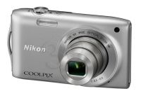 APARAT NIKON COOLPIX S3300 srebrny